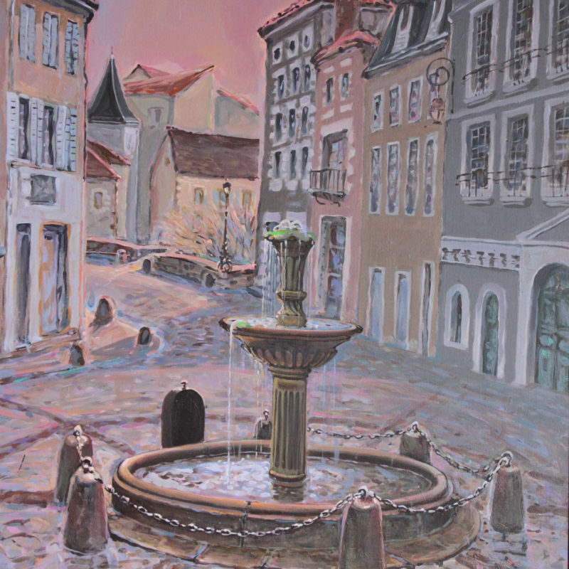 La fontaine | Huile | 60x21