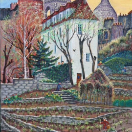 Vignes de Montmartre | Acrylique | 30x60