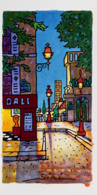 Rue du Calvaire | Aquarelle | 15x22.5